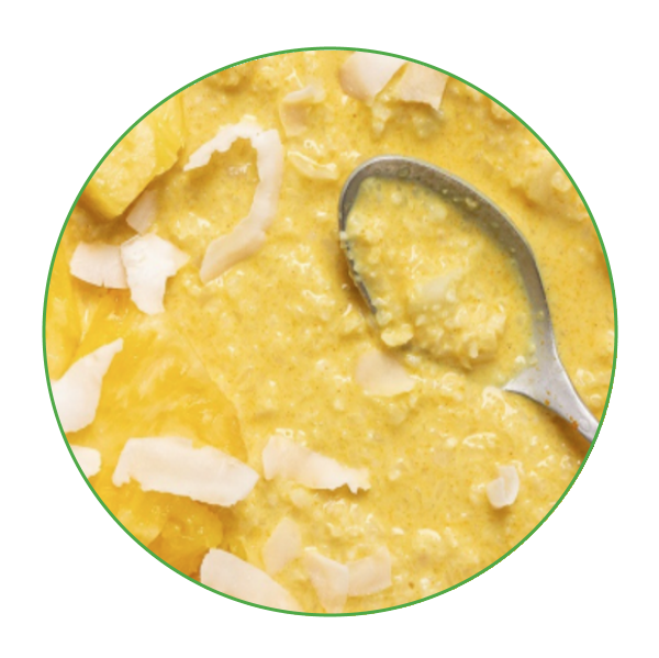 Pineapple Turmeric Cauliflower Porridge